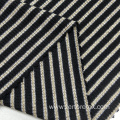 Metallic Polyester Stretch Knit Yarn Dyed Rib Fabric